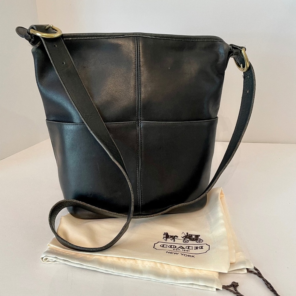 COACH Vintage Leather Soho Rivington 4141 USA Shoulder/Hobo Bag w/dustbag
